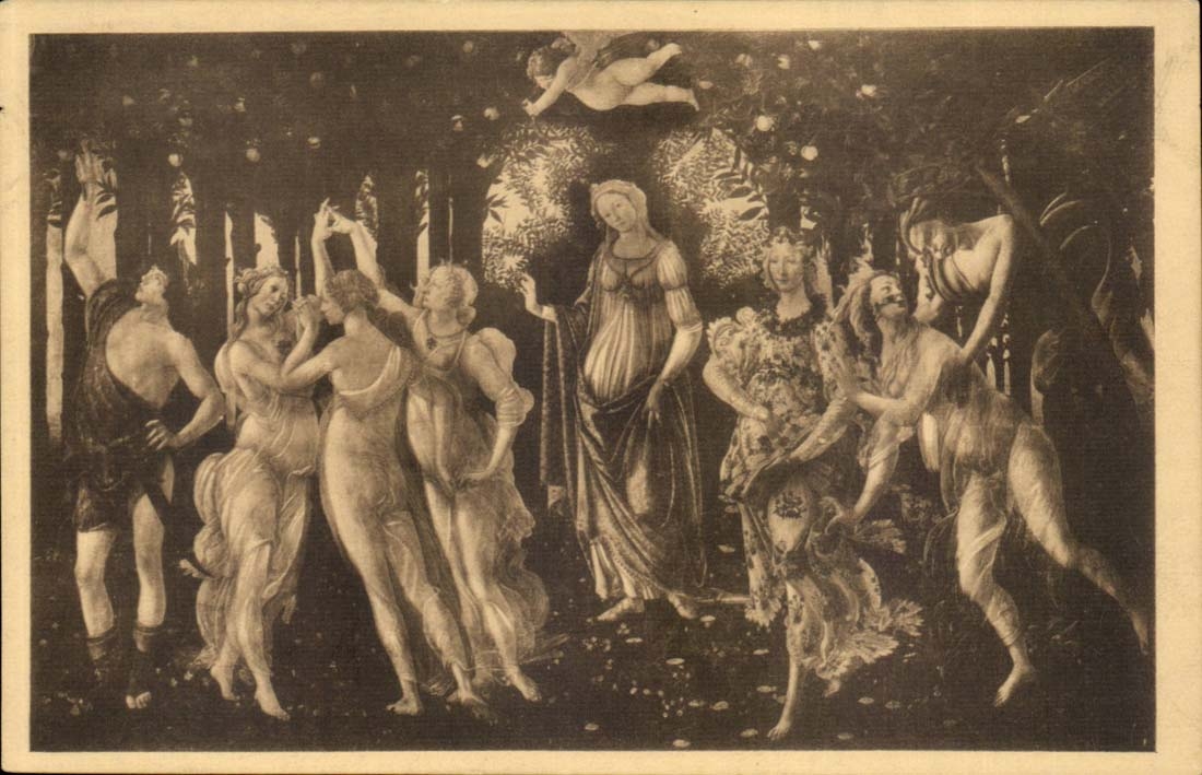 Italie Italie Firenze CPA Gall antica e Moderna La Primavera (S Botticelli)