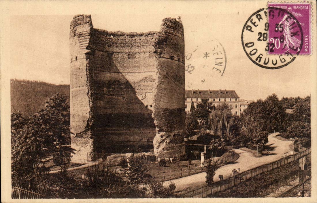 Perigueux CPA the tower and gardens of Venice