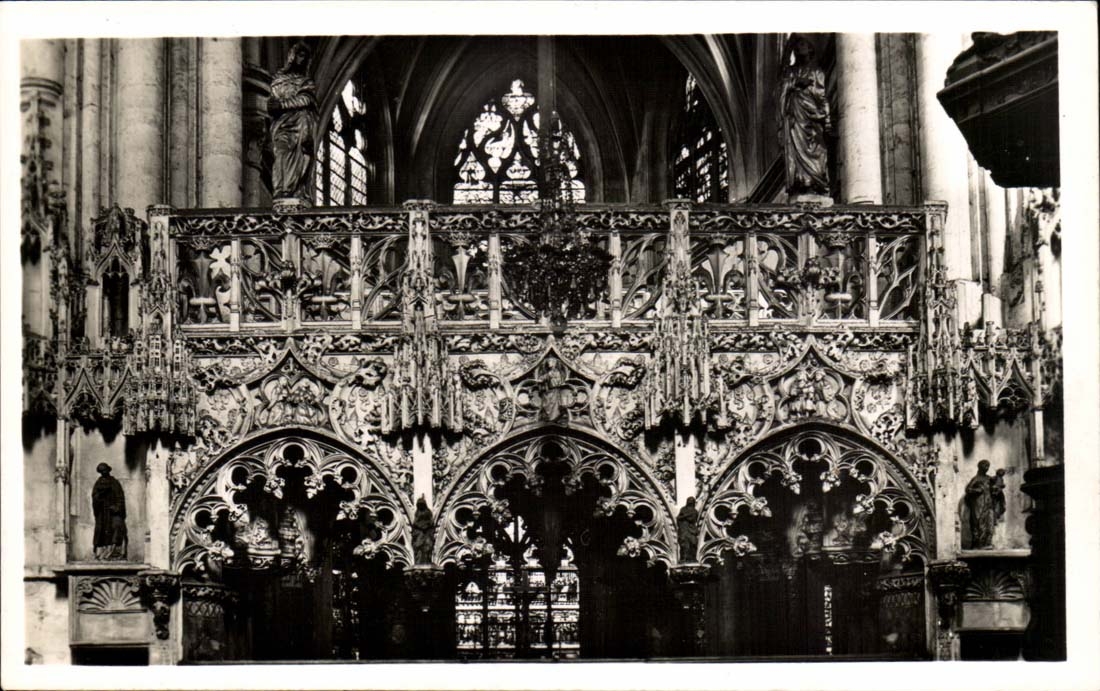 Troyes CPA the jube of the Madeleine builds by Jean Gaide