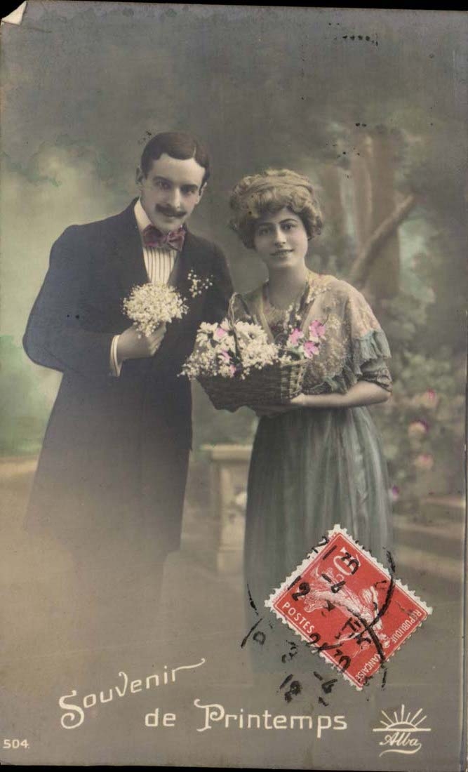 CPA Fantasy Woman Souvenir of spring