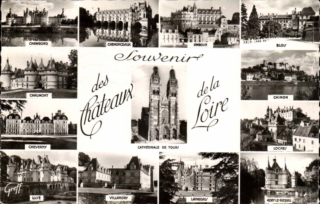CPA Souvenir des chateaux de la Loire