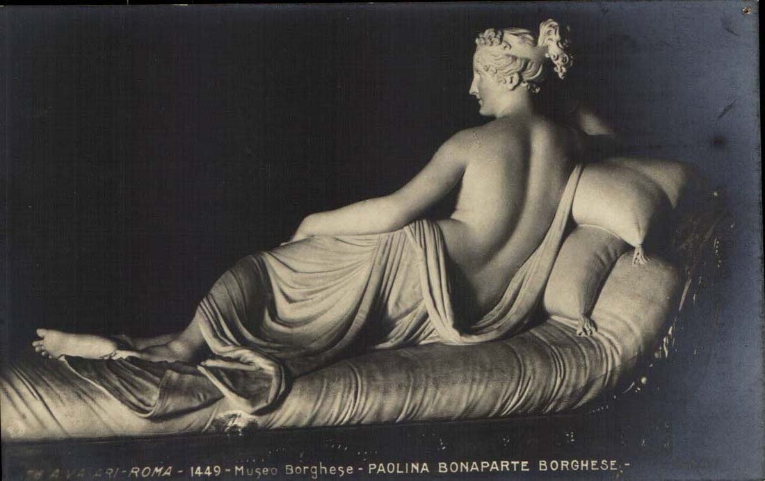 Italy Italia Roma Museo Borghese Paolina Bonaparte CPA Sculpture