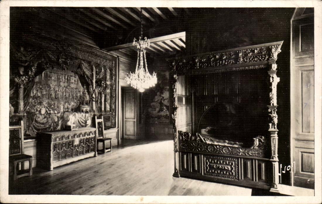 Pau CPA das Chambre Schloss muss von der Konigin von Albret schlafen