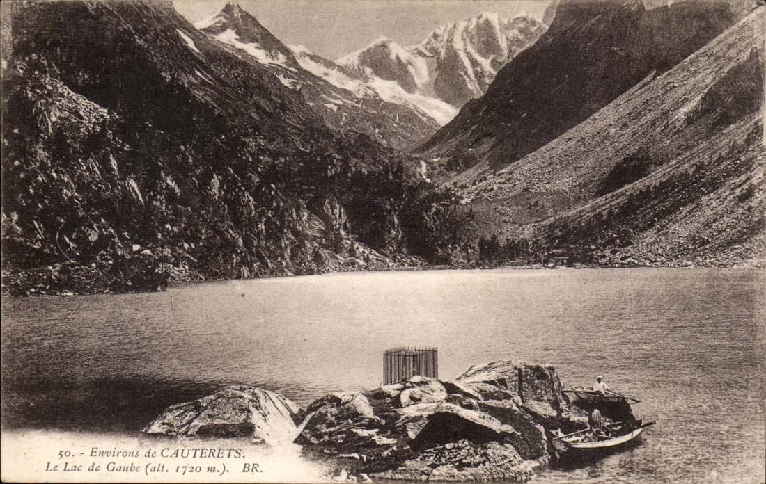 Umlagerungen von Cauterets CPA der See Gaube