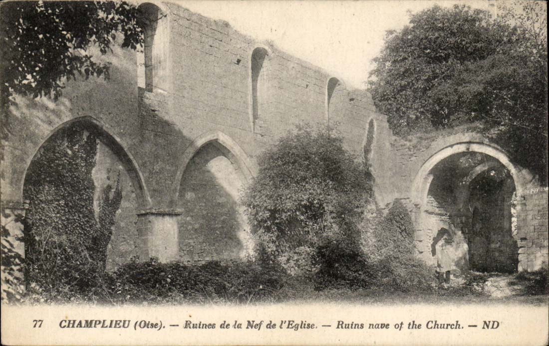 Champlieu CPa Ruinen des Nave der Kirche