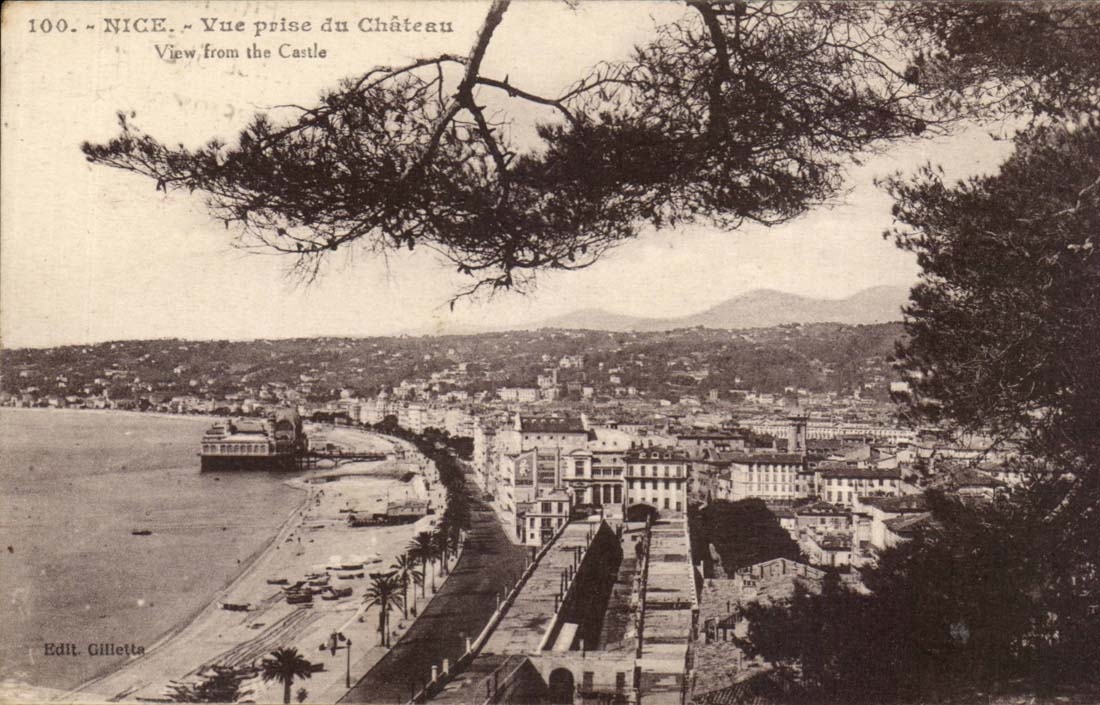 Nice CPA Seen from of the castle