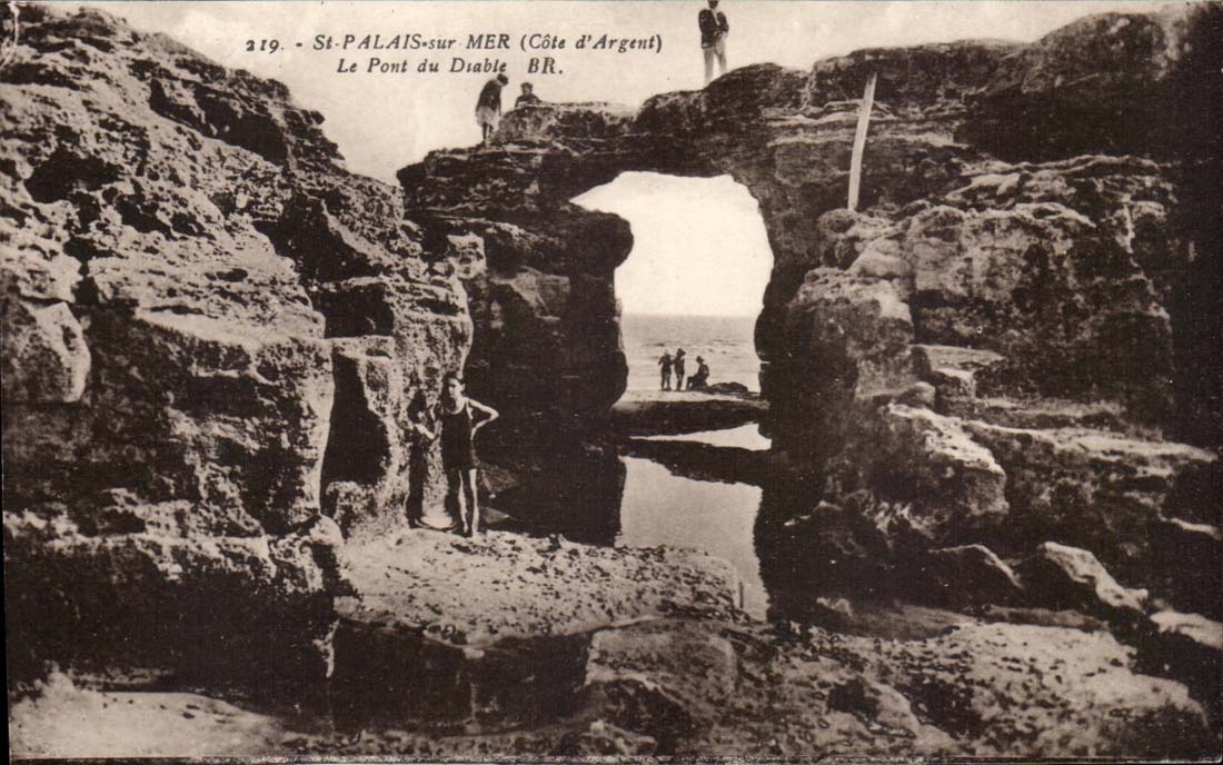 Saint Gaumen auf Meer CPA die Brucke des Teufels