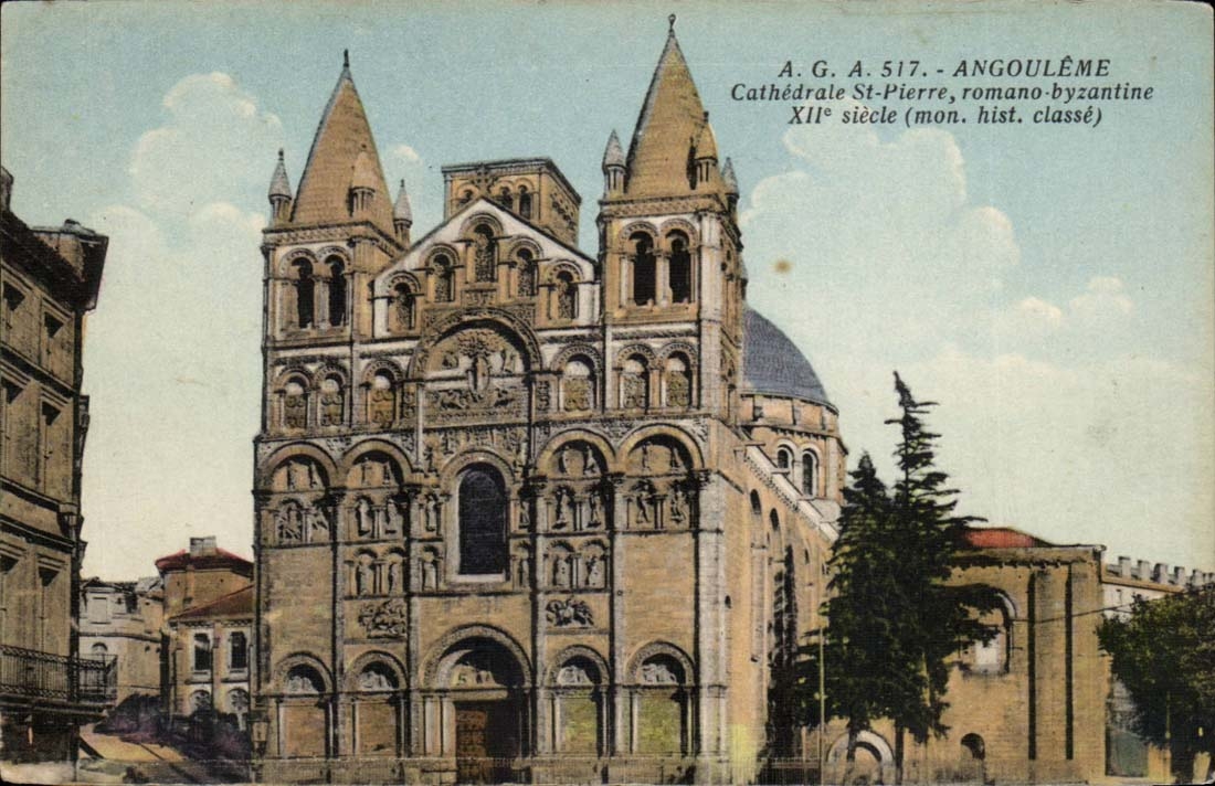Angouleme CPA Cathedrale St Pierre romano bizantine 