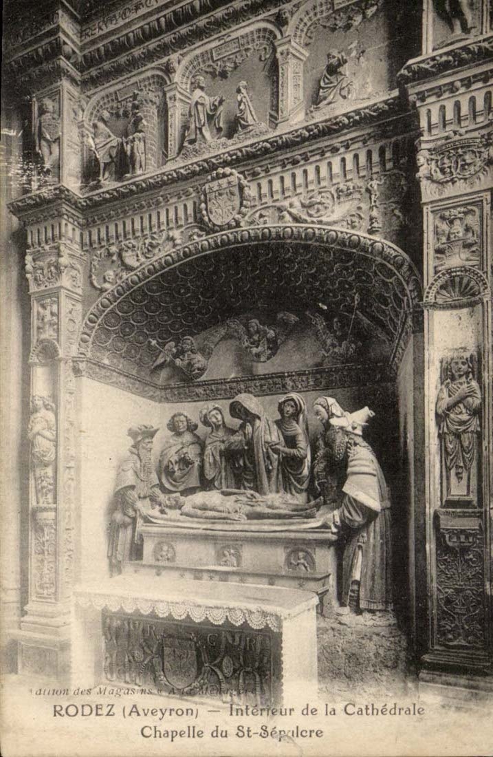 Interior Rodez CPA of the cathedral Vault of St Sepulchre