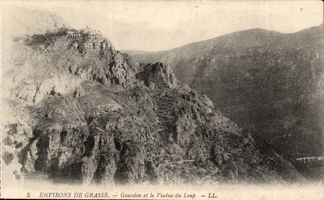 Umlagerungen fetthaltigen CPA Gourdon und der Viaduct vom Wolf