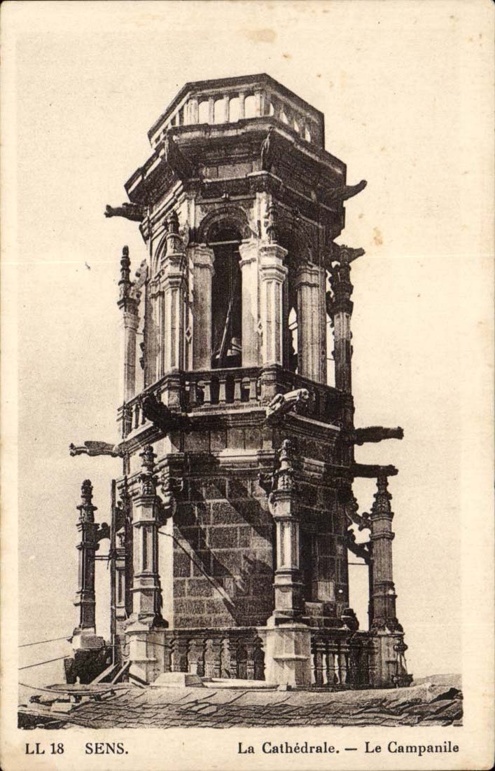 Sens CPA the cathedral the Bell-tower