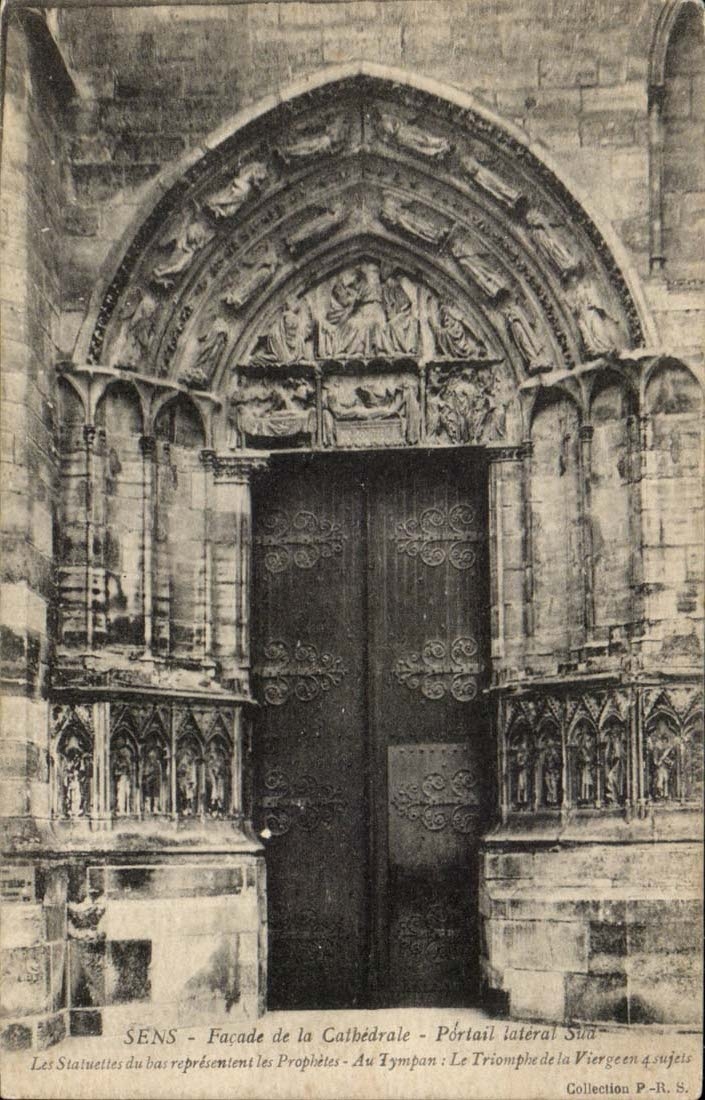 Sens CPA Frontage of the cathedral southern side Gate