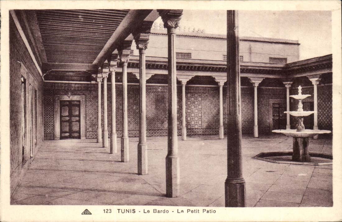 Tunisia Tunis CPA Bardo the small patio