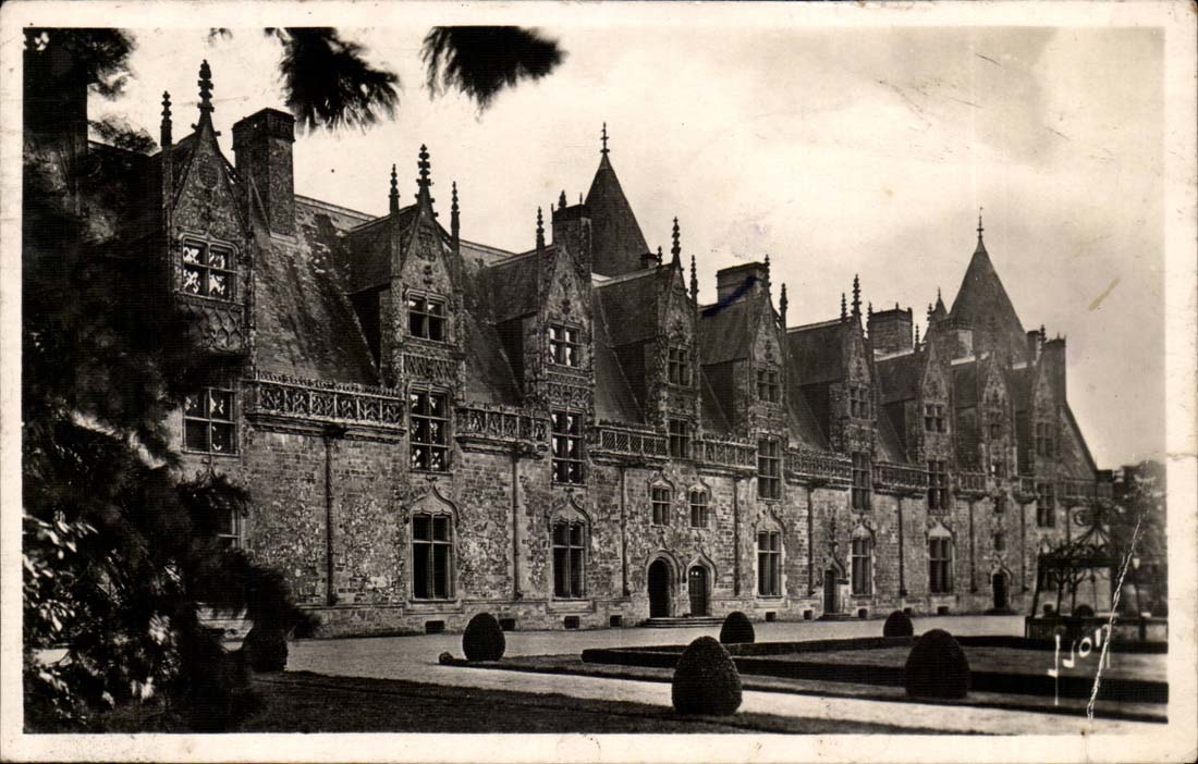 Josselin CPA Innenfront des Schlosses das auf alc unsere Ehre gibt