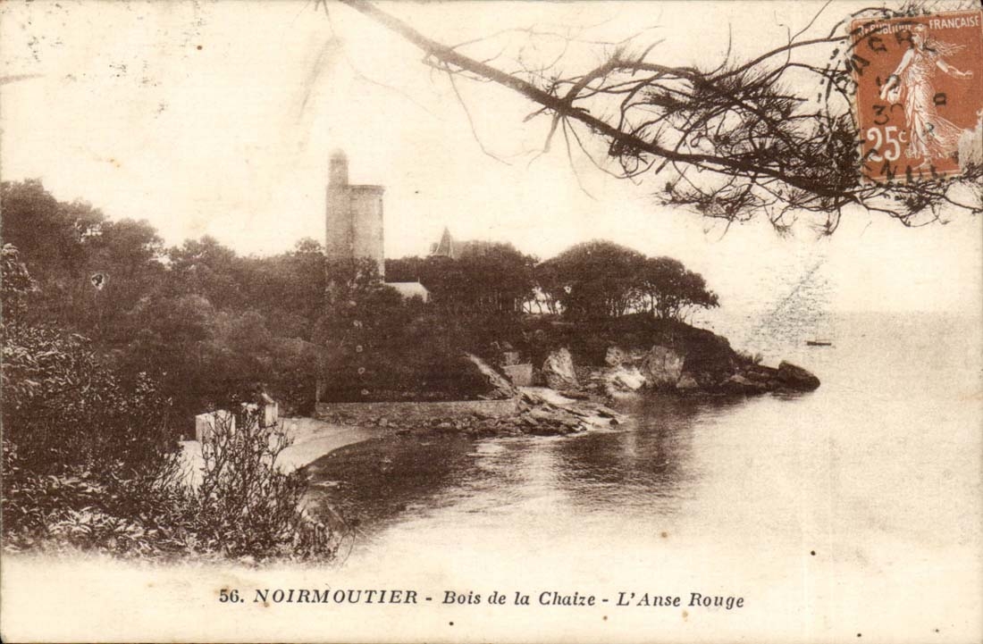 Island of Noirmoutier CPA Wood of Chaize the red handle