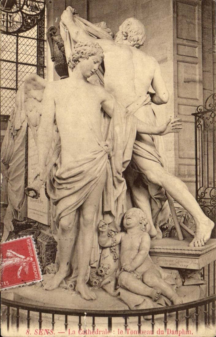 Sens CPA the cathedral the tomb of the Dolphin