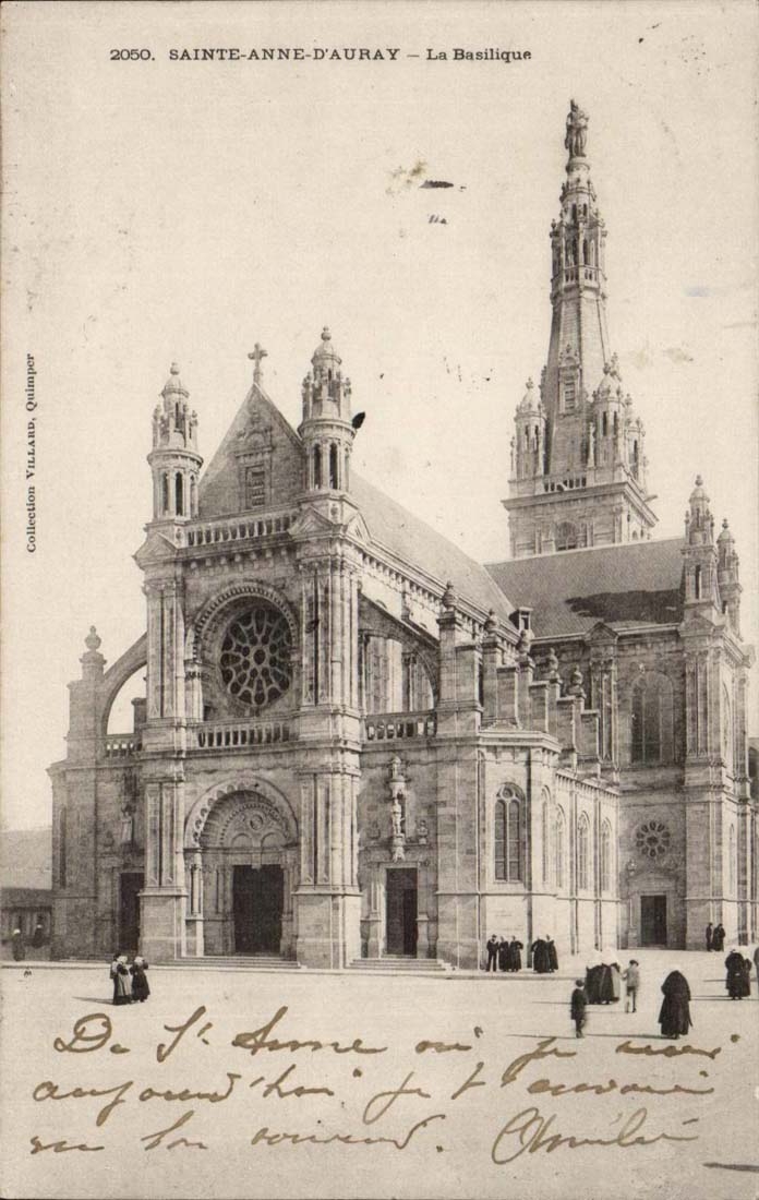 Sainte Anne d' Auray CPA the basilica