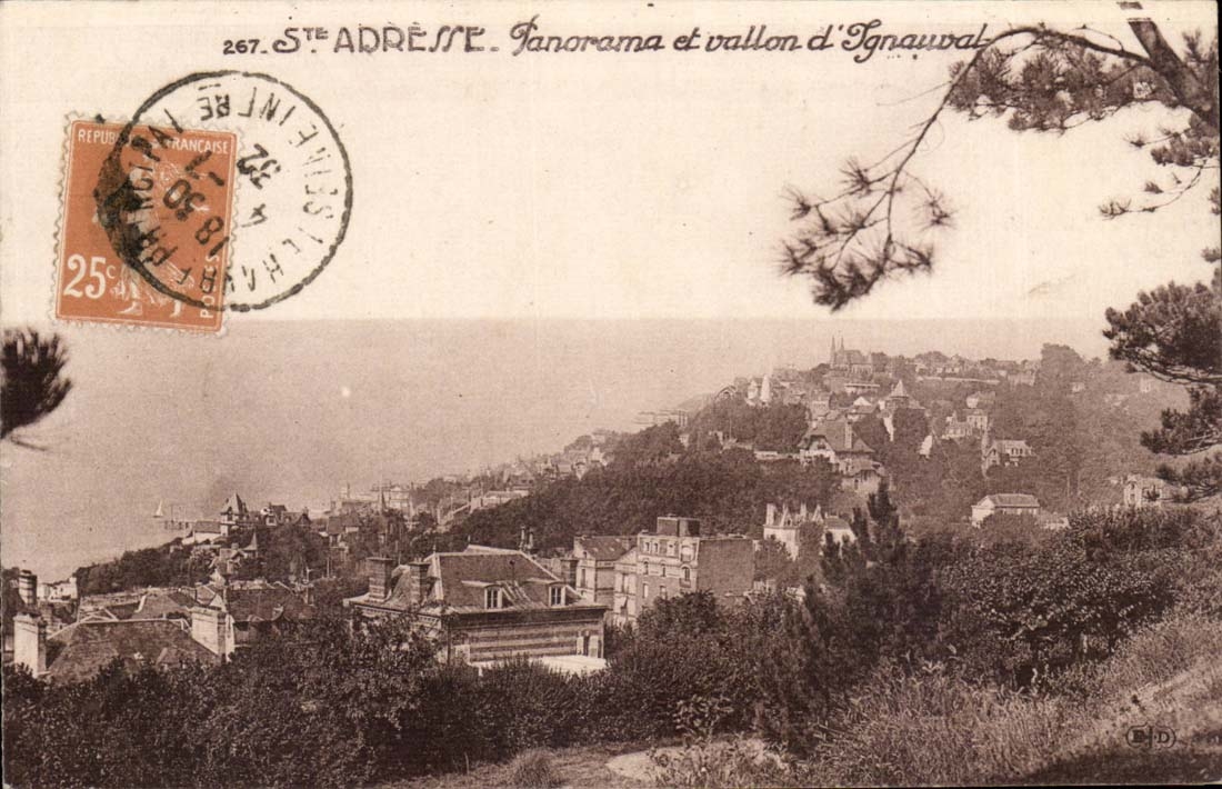 Sainte Adresse CPA Panorama et vallon d'Ignauval
