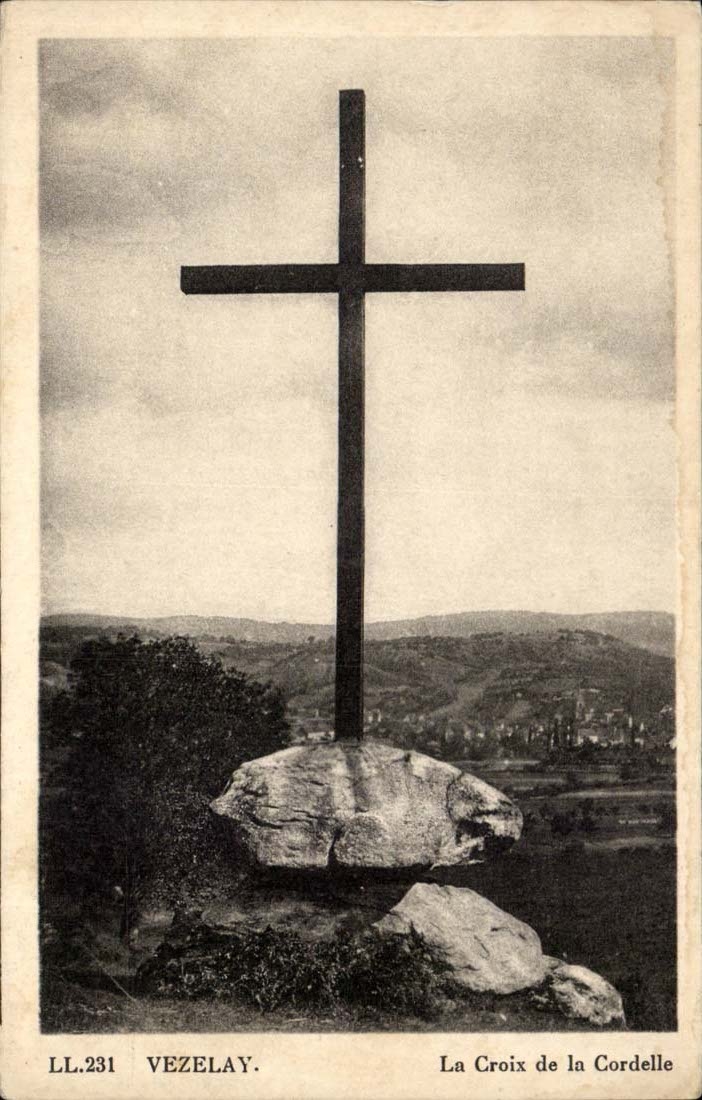 Vezelay CPA the cross of Cordelle