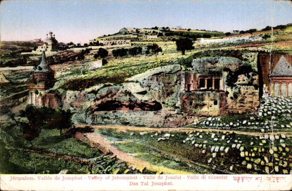 Israel Jerusalem CPA Valley of Josaphat