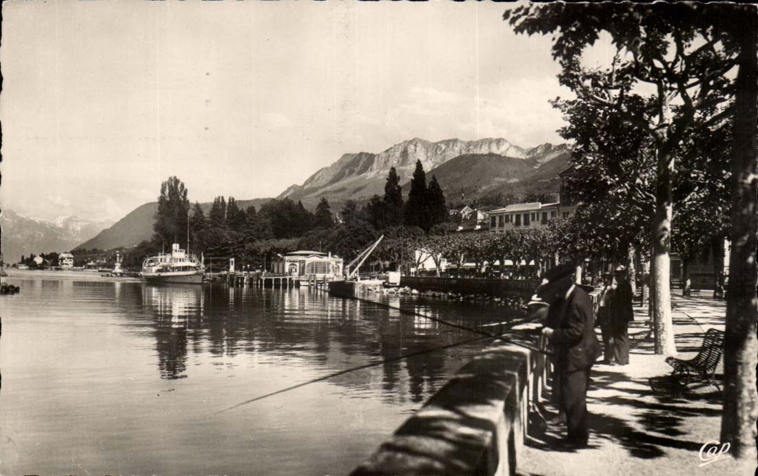 Evian les Bains MODERN CARD Edges of the lake and quay Baron de Blonay