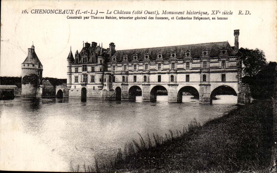 Chenonceaux CPA das chateua (Westkuste) historische Gebaude