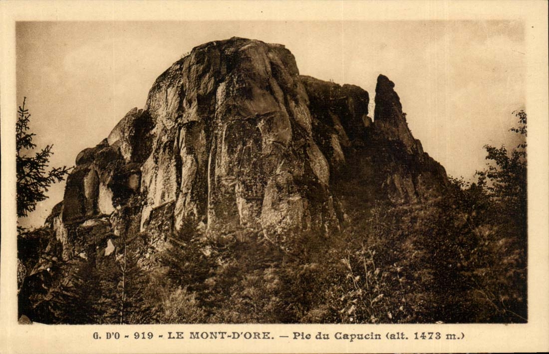 Auvergne CPA G von O die Einfassung vergoldet pte des Capuchin