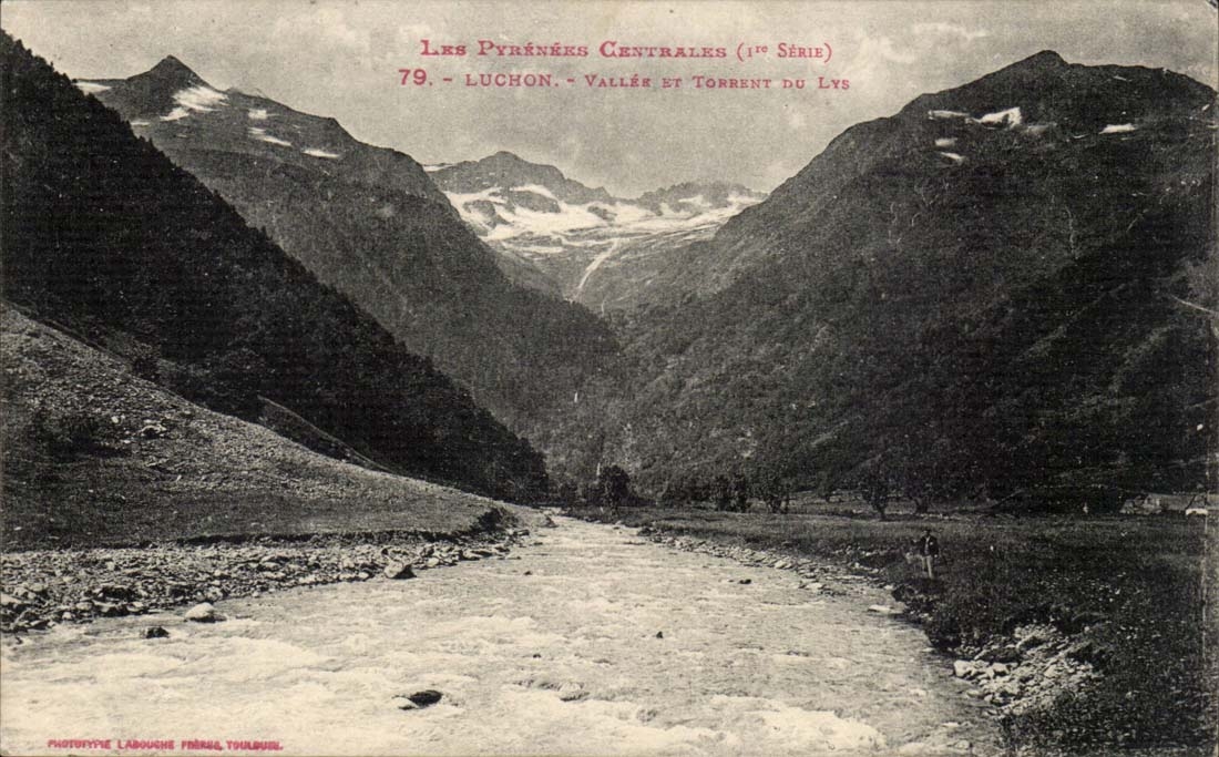Luchon CPA Valley and torrent of the Lily