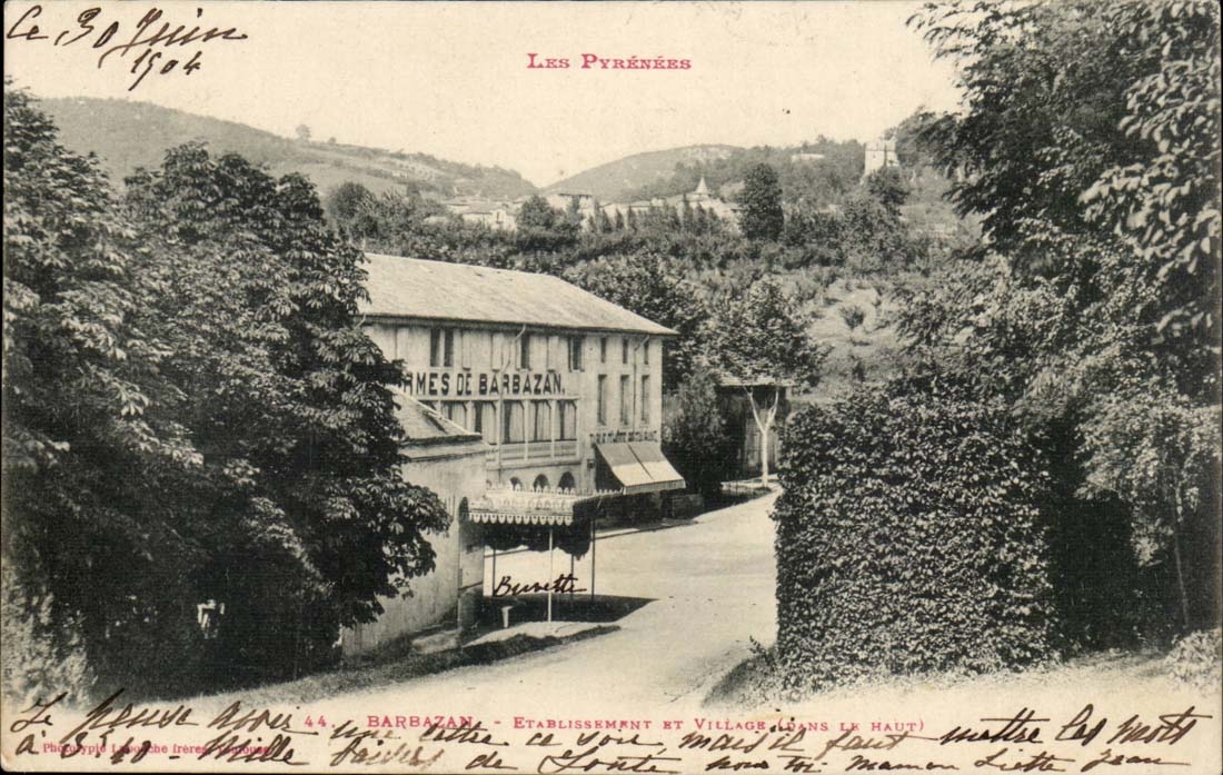 Barbazan CPA Establishment and village (in the top)