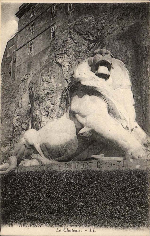 Belfort CPA der Bartholdi Lowe das Schloss