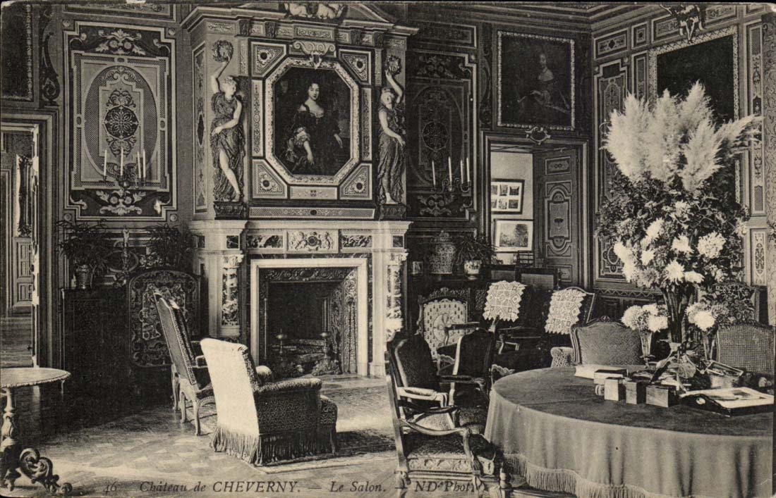 CPA Schloss von Cheverny das Wohnzimmer