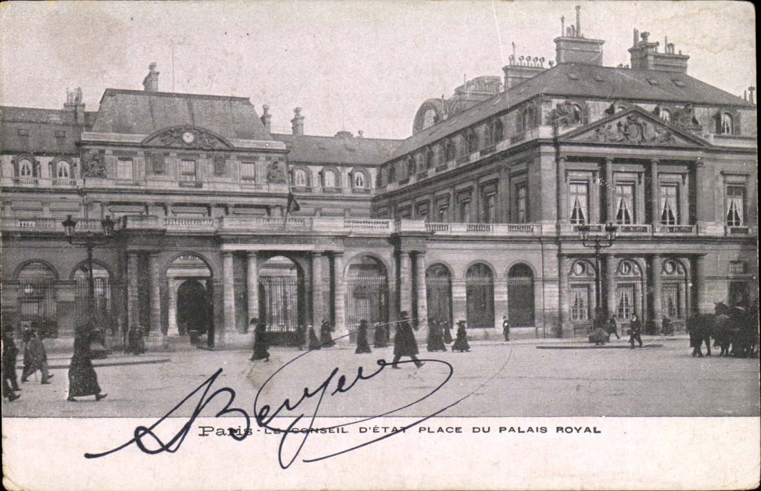 Paris CPA der Rat des Zustandes setzt koniglichen Gaumen