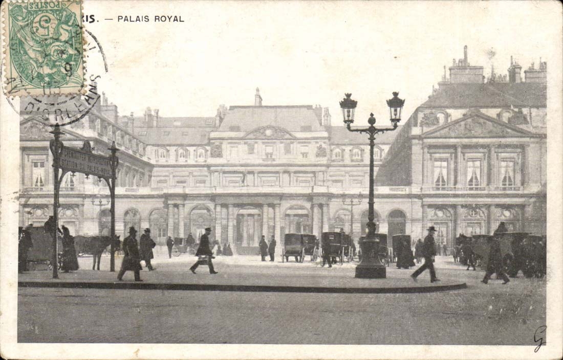 Paris-MODERNE KARTE koniglicher Gaumen