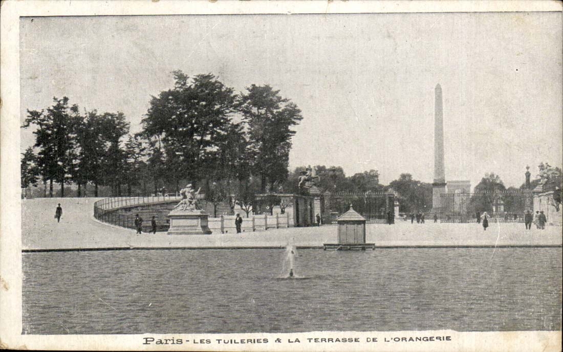 Paris CPA Tileries und die Terrasse vom Orangery