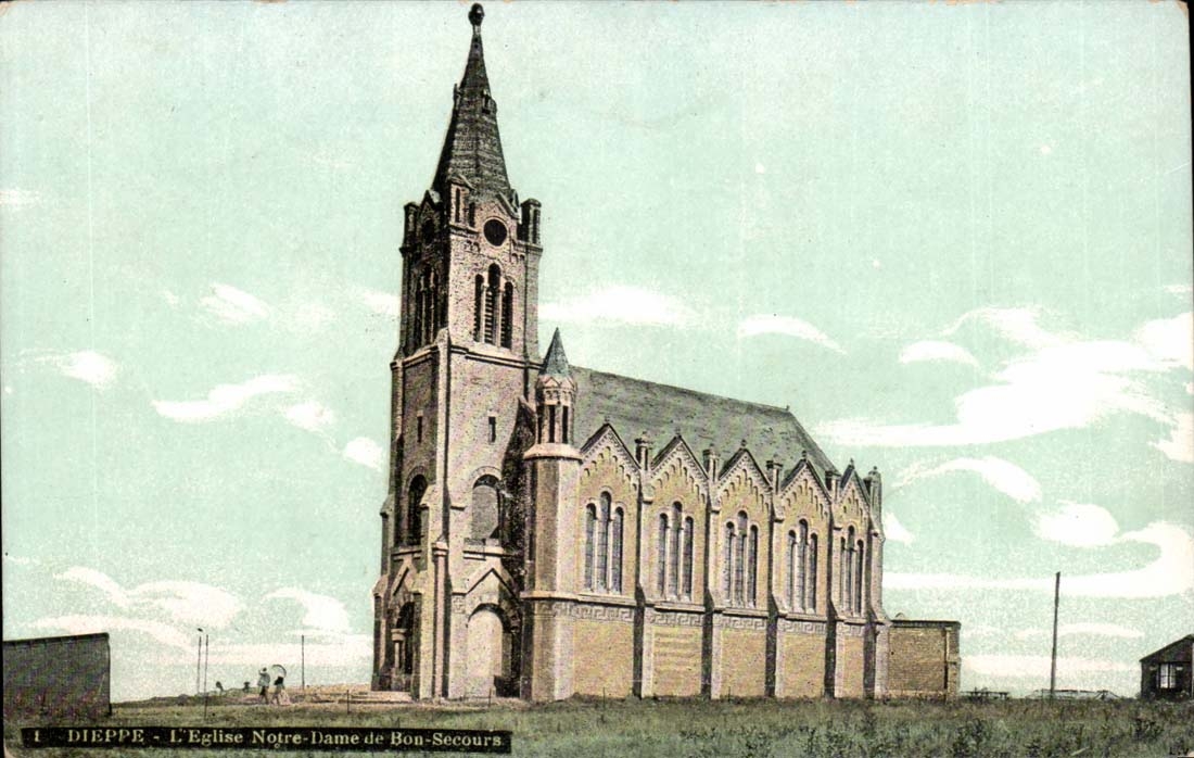 Dieppe CPA die Kirche Notre Dame de Bon Help