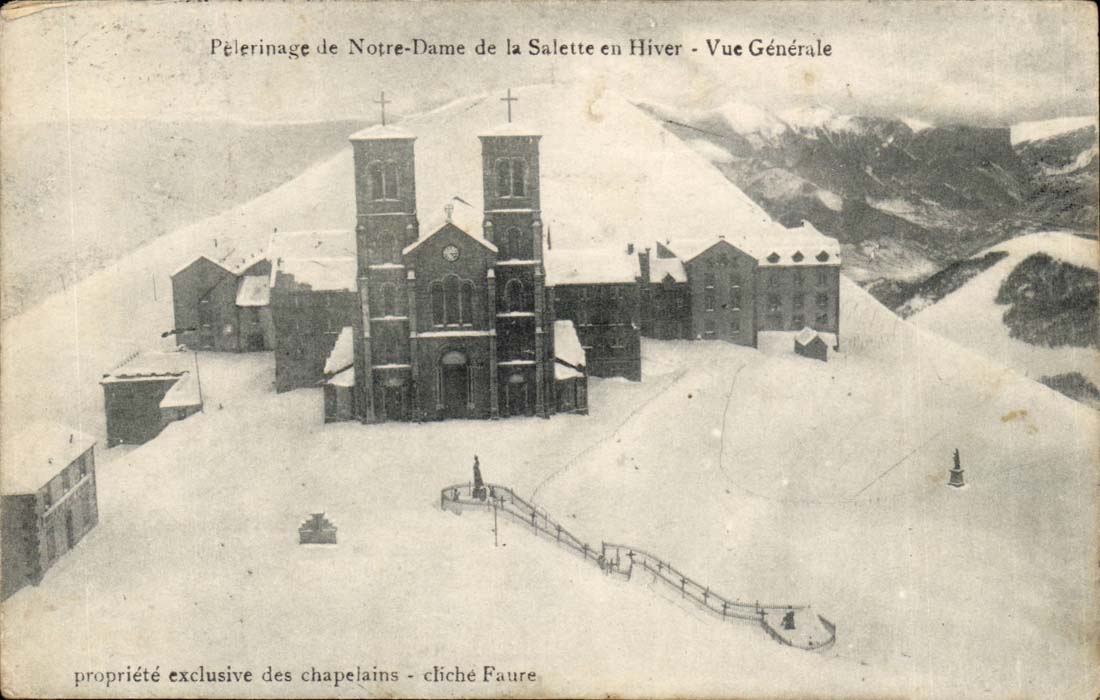 CPA Pilgerfahrt unserer Dame von Salette in der Winter Ansicht