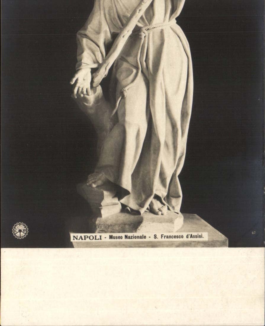 Italy Italia Napoli CPA Museo nazionale S Francesco of assisi