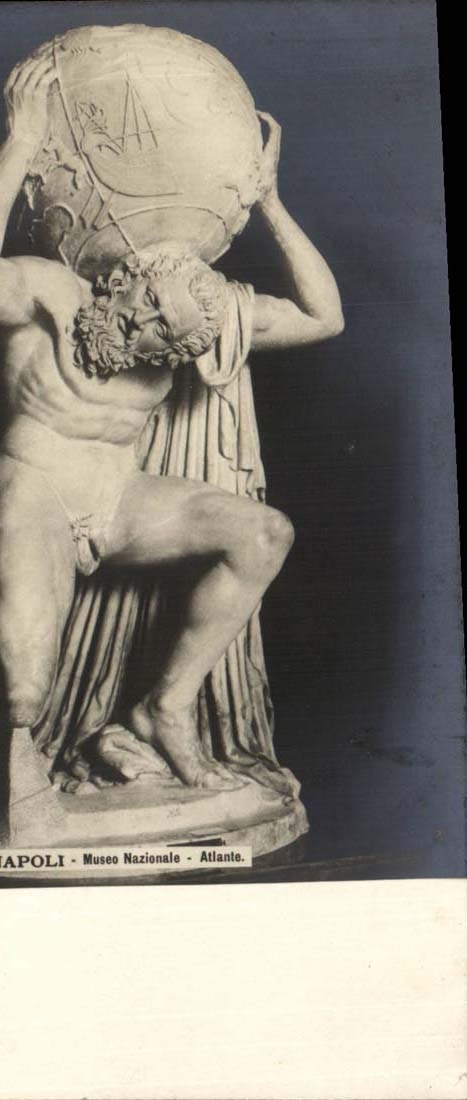 Italy Italia Napoli CPA Museo Nazionale Telamon