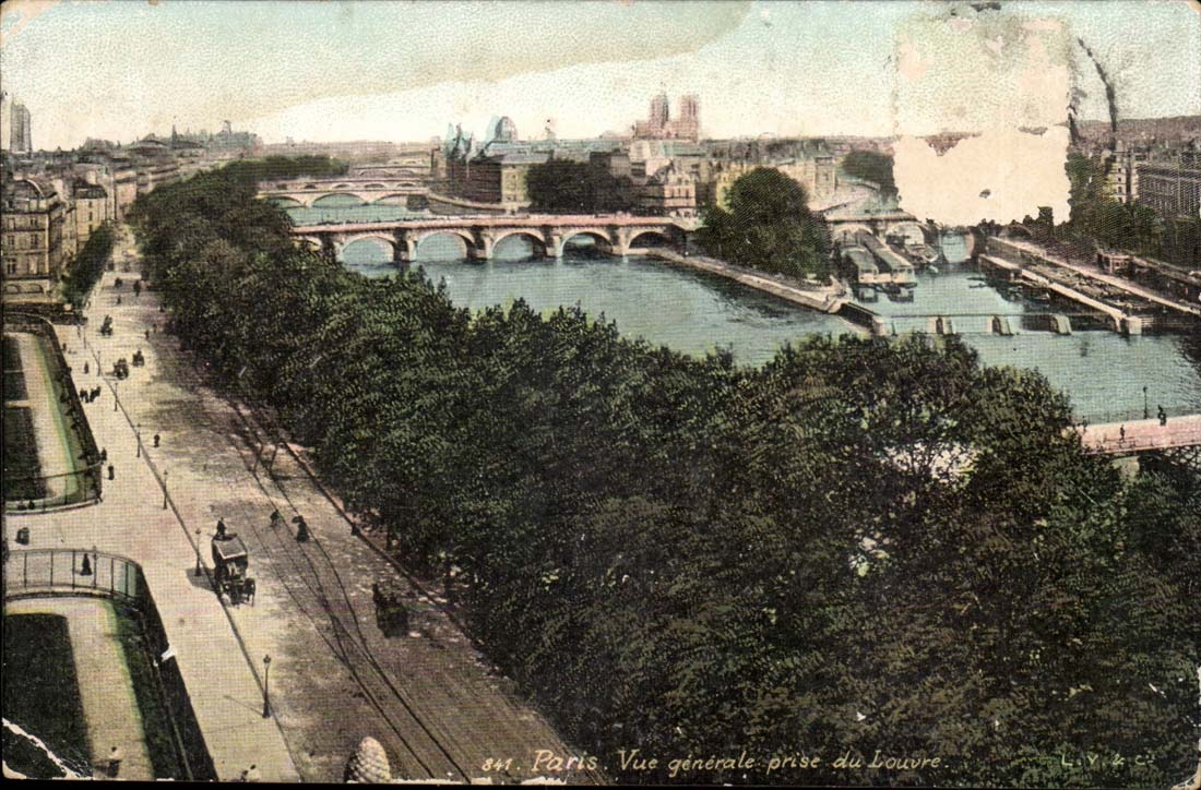 Ansicht die Paris-CPA vertreten vom Luftschlitz