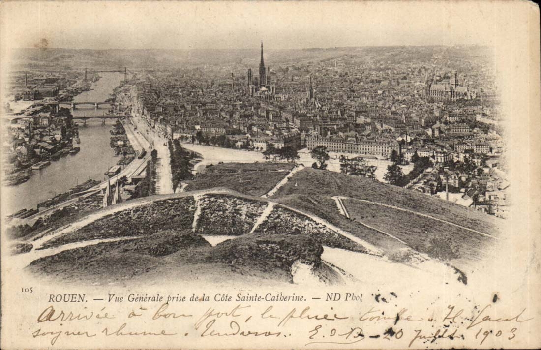 Al Rouen CPA View taken dimensions Sainte Catherine