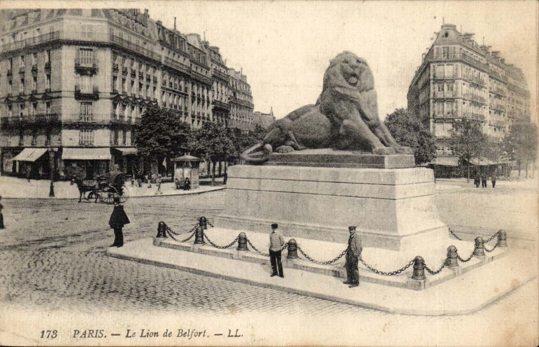 Paris CPA the lion of Belfort