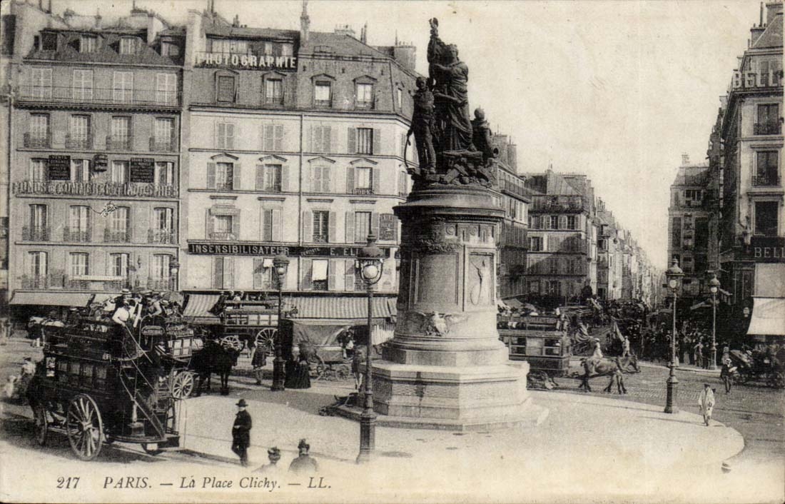 Paris CPA La place Clichy