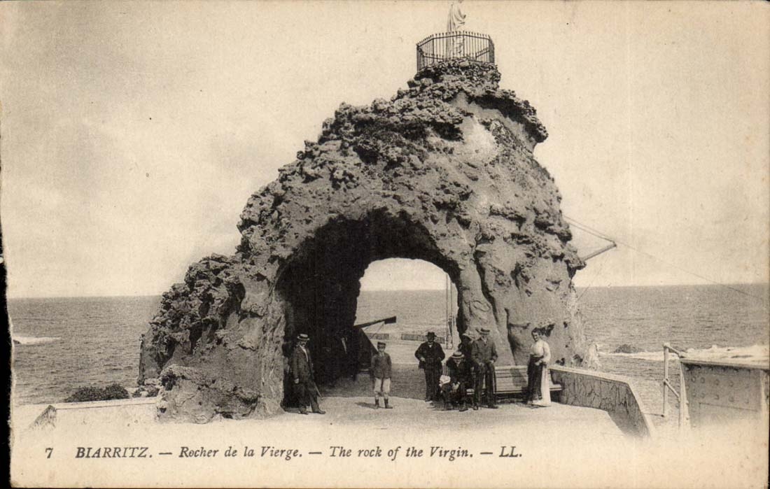 Biarritz CPA Rocher de la vierge 