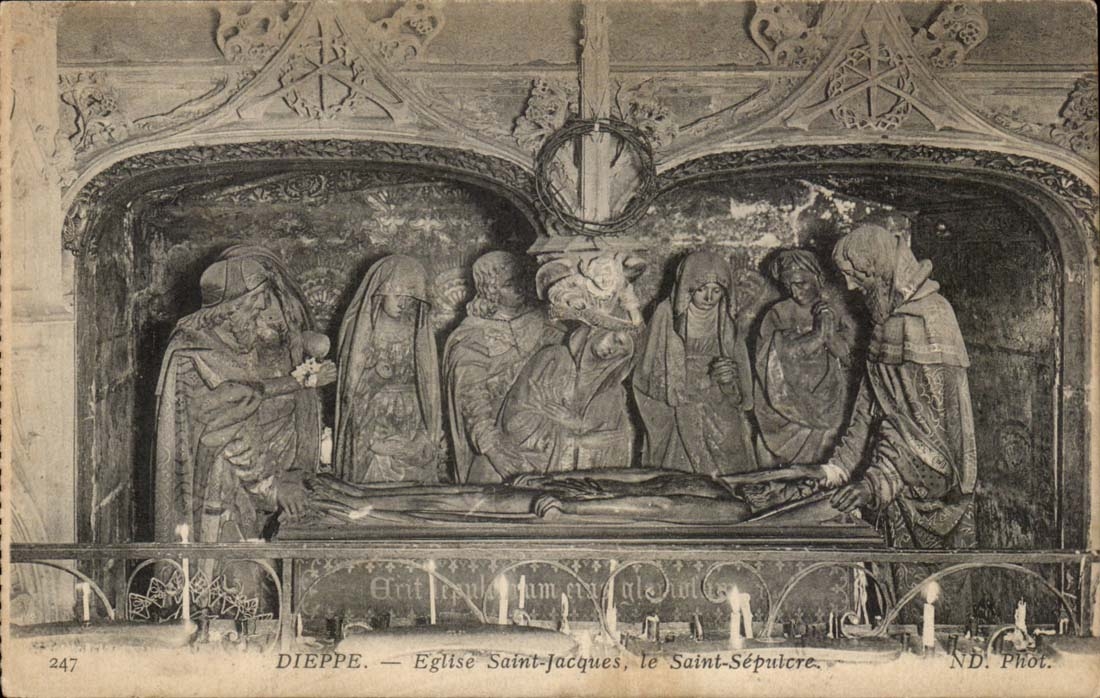 Dieppe CPA Kirche-Saint Jacquesheiliger Sepulchre