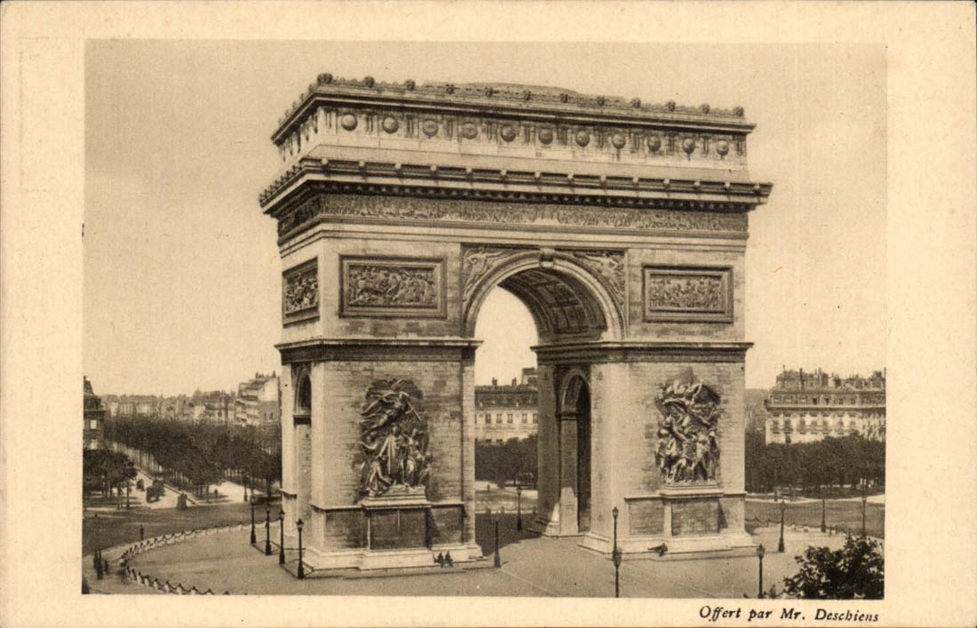 Paris CPA Arc de Triomphe (chart medical Days of Paris)