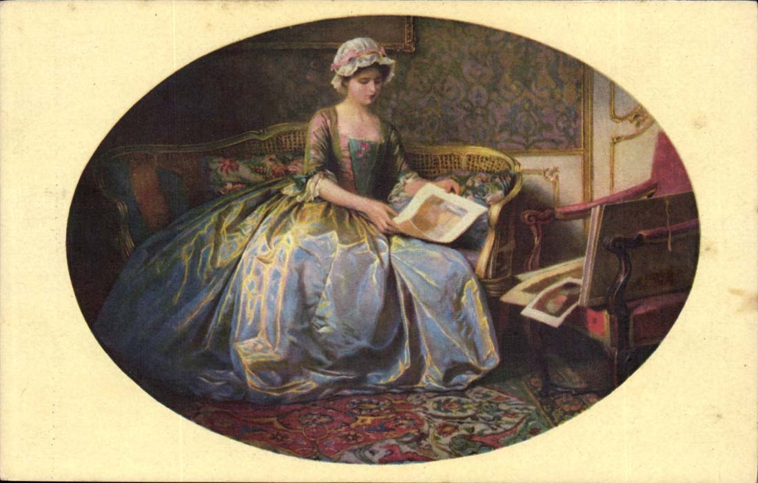 CPA V Schramm Kunstgenuss (young woman)