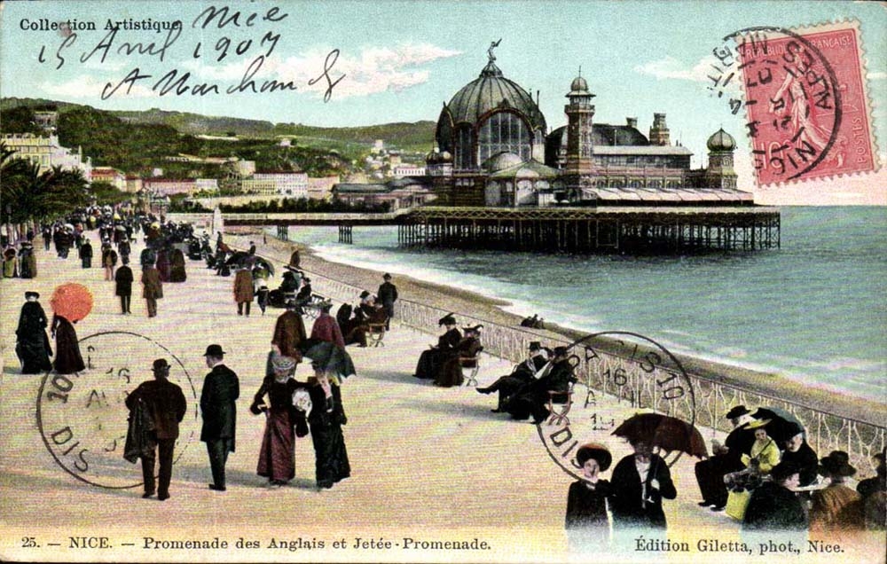 Cannes CPA Walk of the English and pier walk