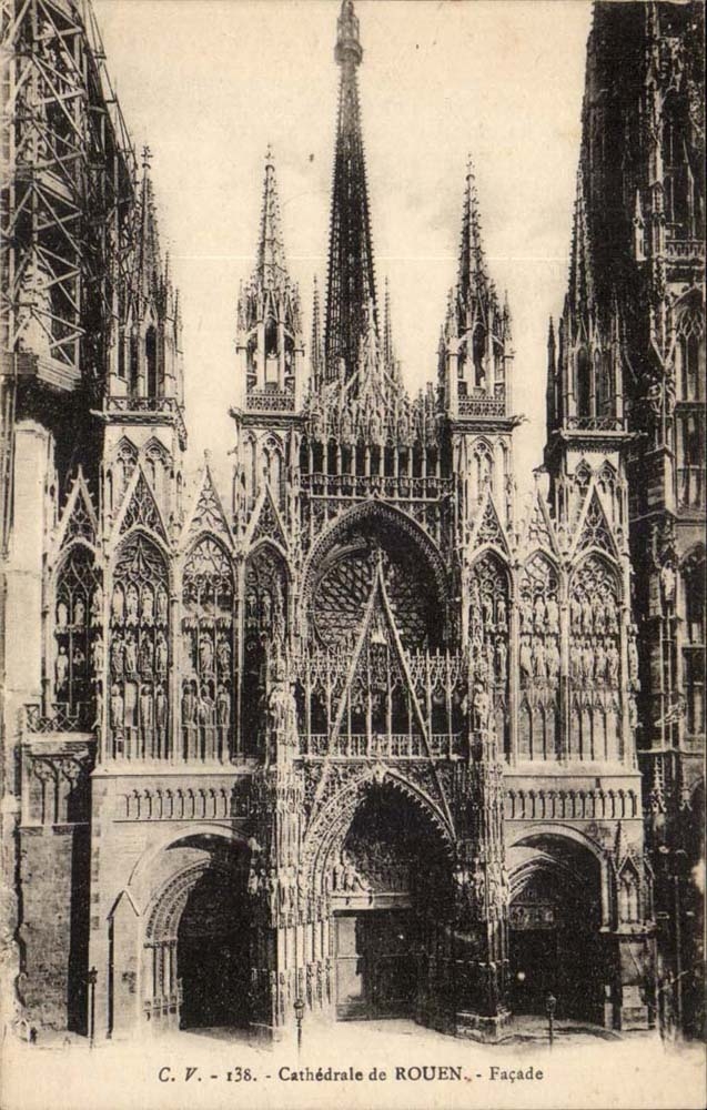 Rouen CPA Cathedral Frontage