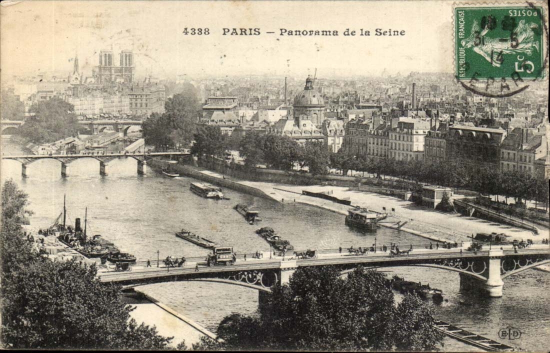 Panorama Paris-CPA des Seine