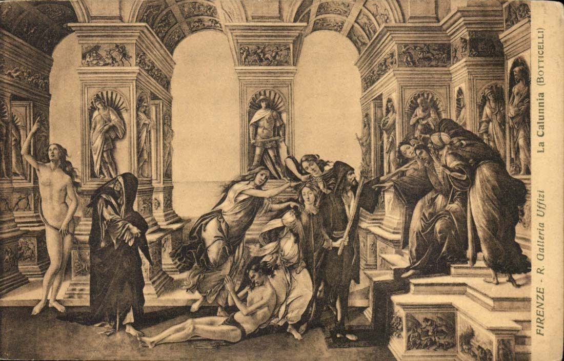 Italy Italia Firenze CPA Galleria Uffizi CAtunnia